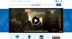 Desktop Screenshot of makeawish.org.br
